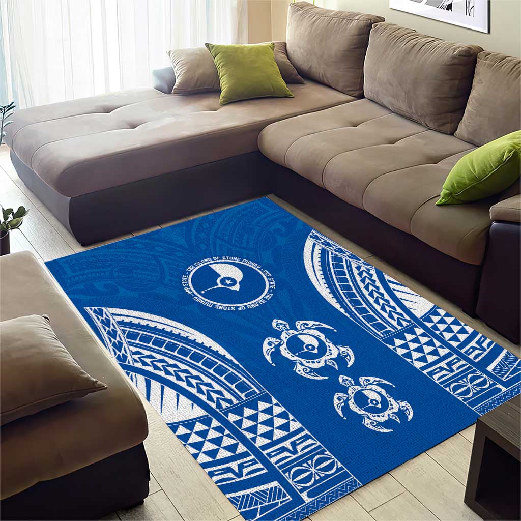 FSM Yap States Area Rug Micronesia Six 9 One Polynesian Tribal Pattern