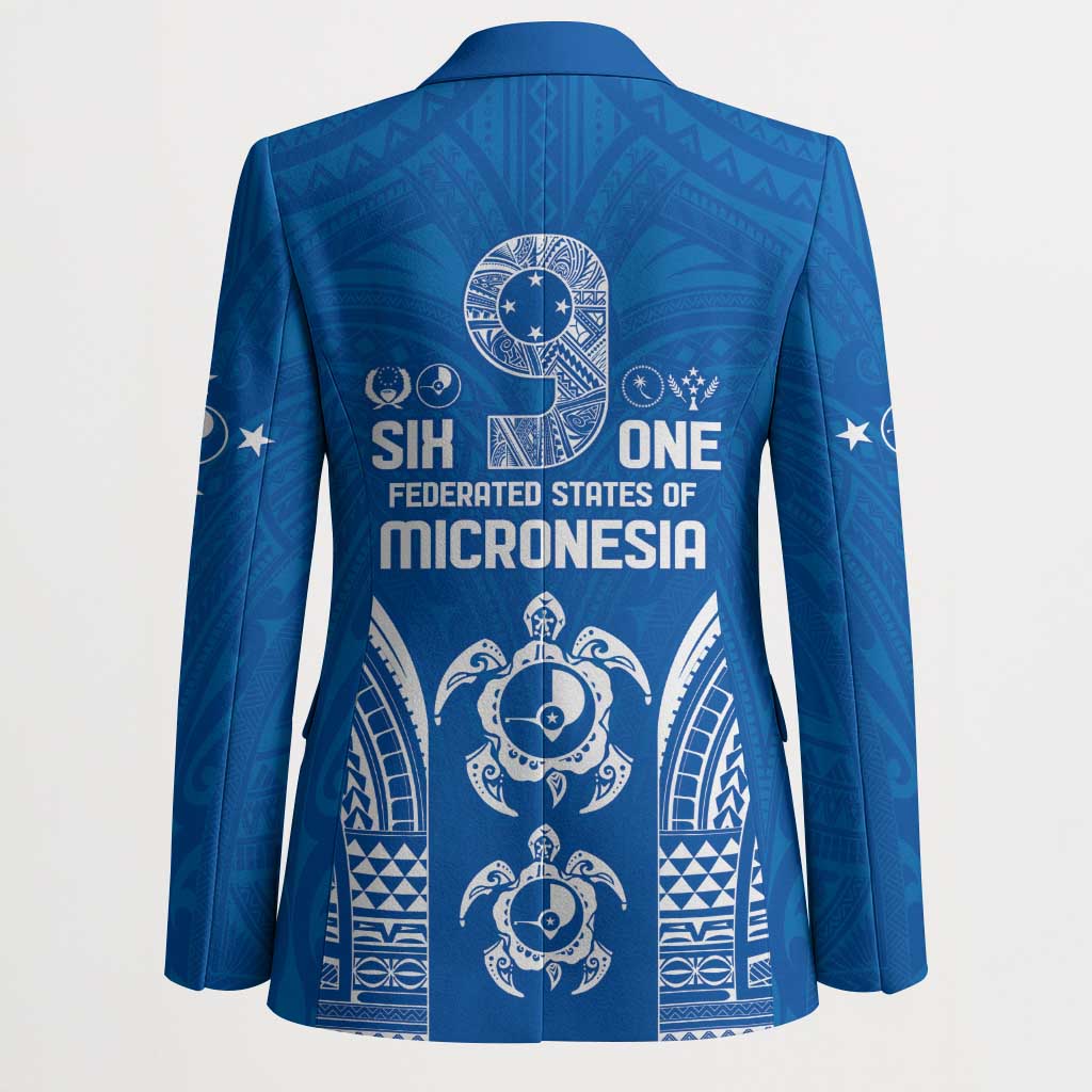 FSM Yap States Blazer Micronesia Six 9 One Polynesian Tribal Pattern - Polynesian Pride