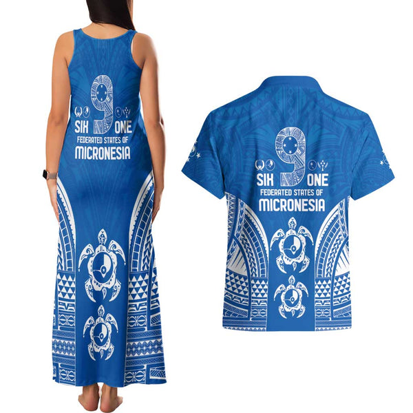 FSM Yap State Damen Freizeithemd Tribal Muster Rosa Version LT01 main image 1