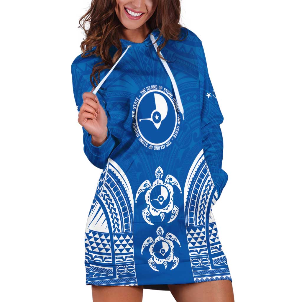 FSM Yap States Hoodie Dress Micronesia Six 9 One Polynesian Tribal Pattern