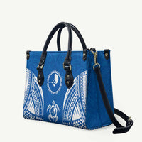 FSM Yap States Leather Bag Micronesia Six 9 One Polynesian Tribal Pattern - Polynesian Pride