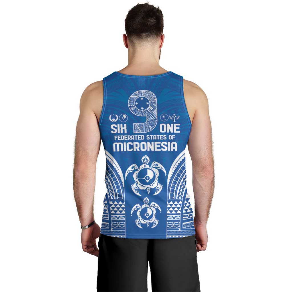 FSM Yap States Men Tank Top Micronesia Six 9 One Polynesian Tribal Pattern