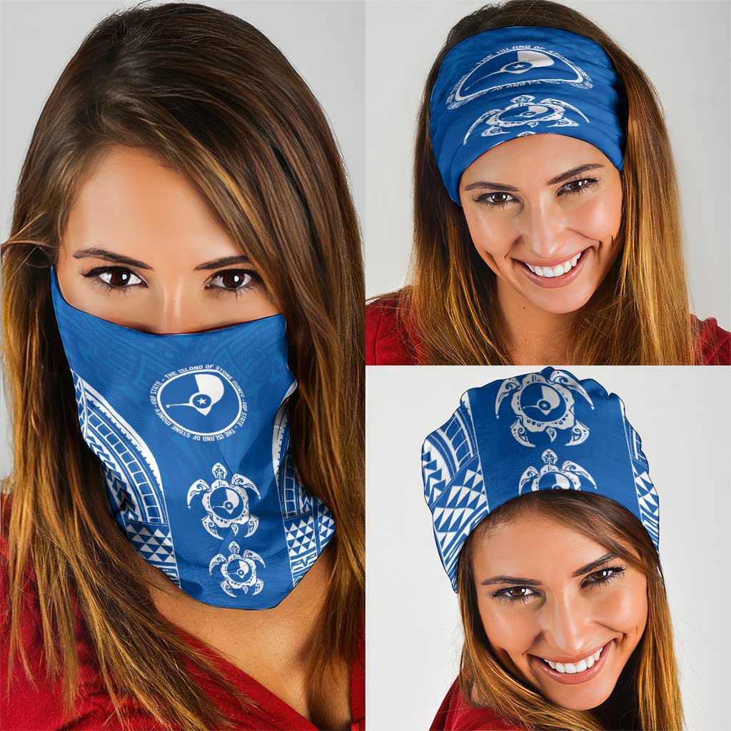 FSM Yap States Neck Gaiter Micronesia Six 9 One Polynesian Tribal Pattern LT9 - Polynesian Pride
