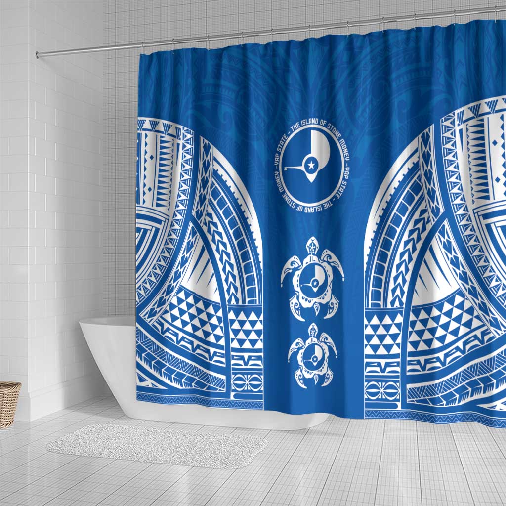 FSM Yap States Shower Curtain Micronesia Six 9 One Polynesian Tribal Pattern