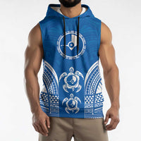 FSM Yap States Sleeveless Hoodie Micronesia Six 9 One Polynesian Tribal Pattern LT9 - Polynesian Pride