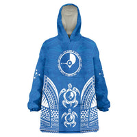 FSM Yap States Wearable Blanket Hoodie Micronesia Six 9 One Polynesian Tribal Pattern