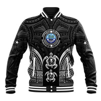 FSM Micronesia Six 9 One Baseball Jacket Polynesian Tribal Pattern
