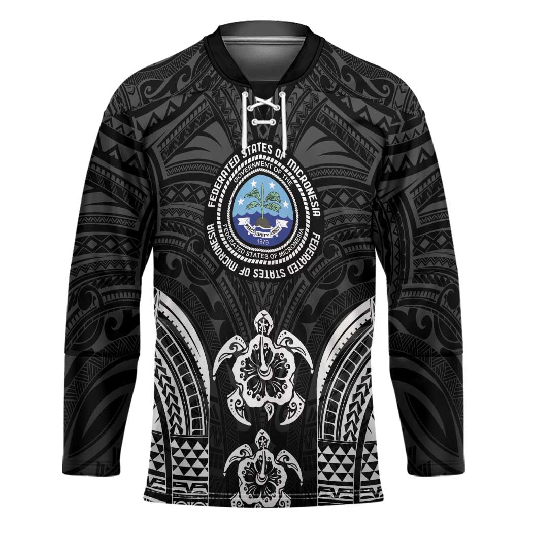 FSM Micronesia Six 9 One Hockey Jersey Polynesian Tribal Pattern - Polynesian Pride