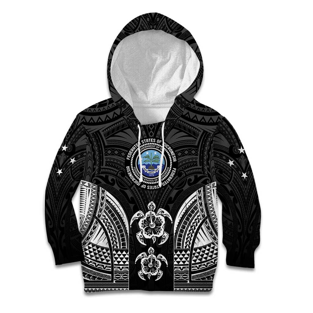 FSM Micronesia Six 9 One Kid Hoodie Polynesian Tribal Pattern