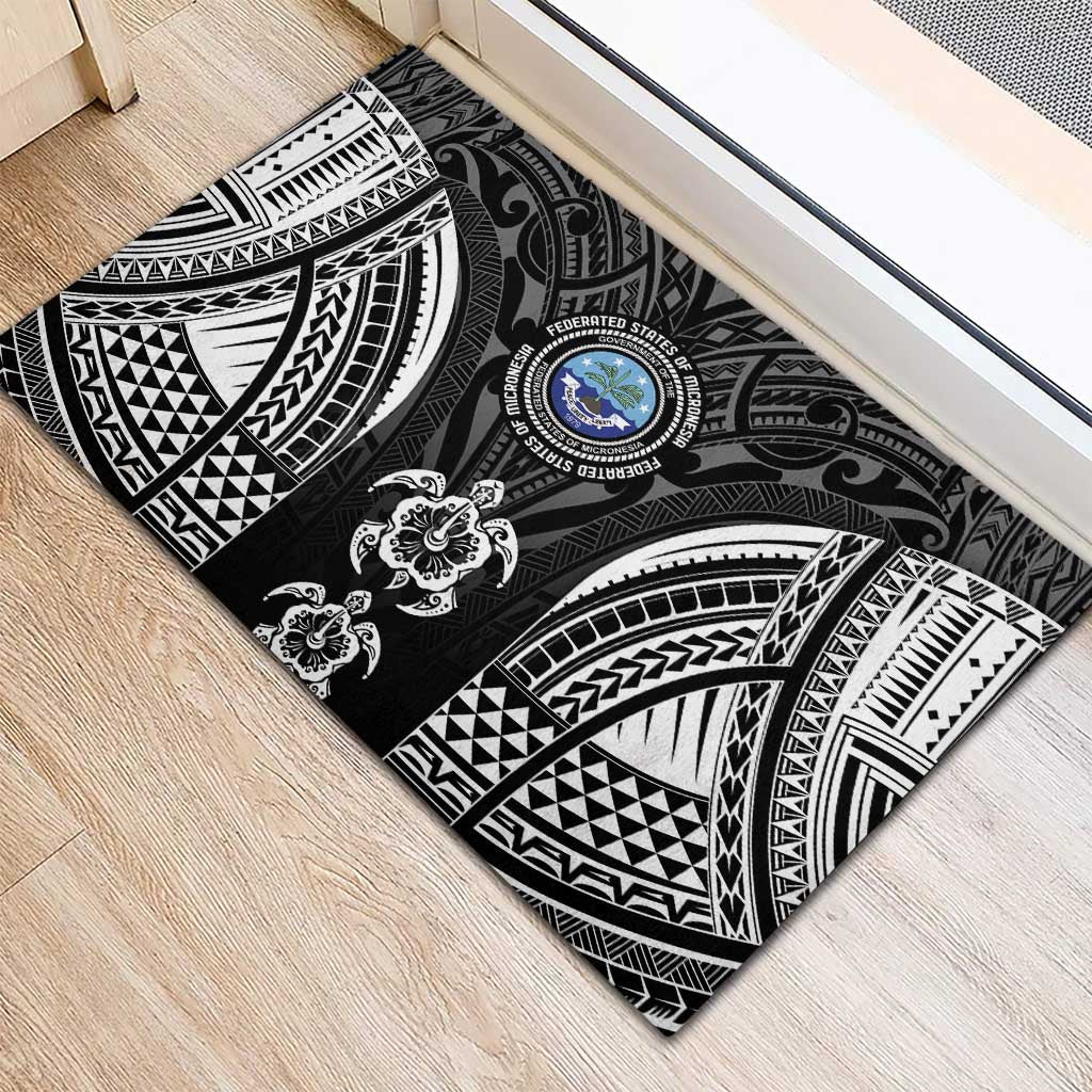 FSM Micronesia Six 9 One Rubber Doormat Polynesian Tribal Pattern