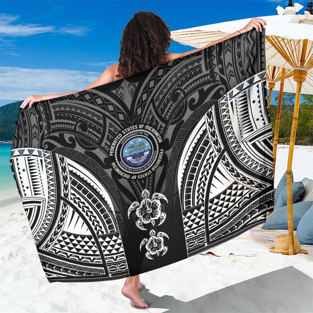 FSM Micronesia Six 9 One Sarong Polynesian Tribal Pattern LT9 One Size 44 x 66 inches Black - Polynesian Pride