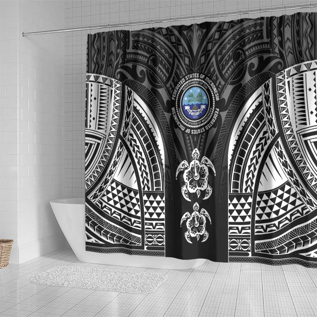 FSM Micronesia Six 9 One Shower Curtain Polynesian Tribal Pattern