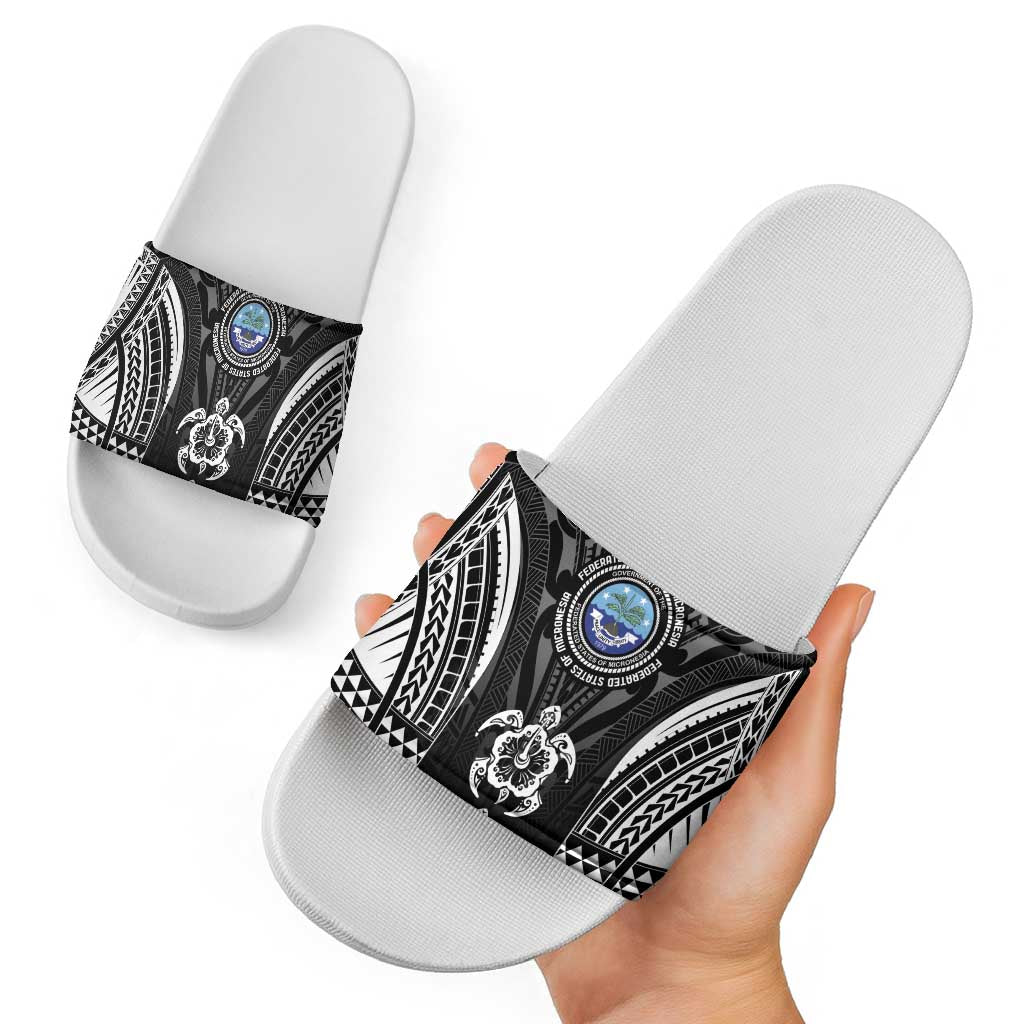 FSM Micronesia Six 9 One Slide Sandals Polynesian Tribal Pattern - Polynesian Pride