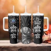 FSM Micronesia Six 9 One Tumbler With Handle Polynesian Tribal Pattern