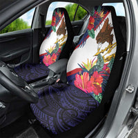 American Samoa Flag Day Since 1900 Car Seat Cover Samoa Muamua Le Atua Tropical Flowers