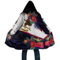 American Samoa Flag Day Since 1900 Cloak Samoa Muamua Le Atua Tropical Flowers - Polynesian Pride