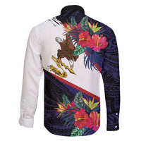 American Samoa Flag Day Since 1900 Family Matching Mermaid Dress and Hawaiian Shirt Samoa Muamua Le Atua Tropical Flowers