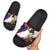 American Samoa Flag Day Since 1900 Slide Sandals Samoa Muamua Le Atua Tropical Flowers - Polynesian Pride