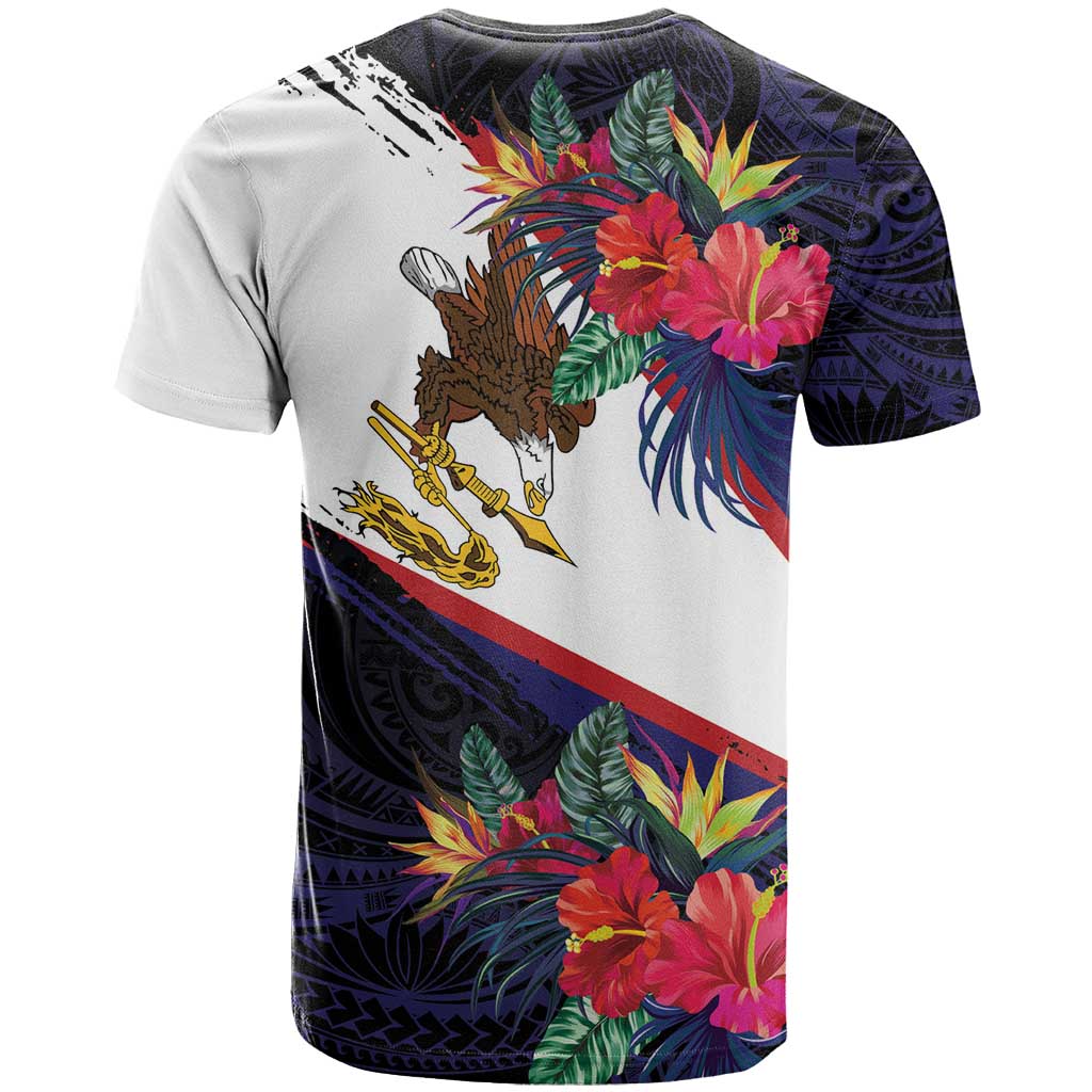 American Samoa Flag Day Since 1900 T Shirt Samoa Muamua Le Atua Tropical Flowers