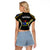 Polynesian Pride Aitutaki Island Raglan Cropped T Shirt Cook Islands Tribal Wave Style LT9 - Polynesian Pride