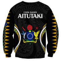 Polynesian Pride Aitutaki Island Sweatshirt Cook Islands Tribal Wave Style LT9 - Polynesian Pride