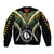 Polynesian Pride Atiu Island Bomber Jacket Cook Islands Tribal Wave Style LT9 Unisex Black - Polynesian Pride