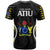Polynesian Pride Atiu Island T Shirt Cook Islands Tribal Wave Style LT9 - Polynesian Pride