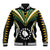 (Personalised) Polynesian Pride Atiu Island Baseball Jacket Cook Islands Tribal Wave Style LT9 Unisex Black - Polynesian Pride