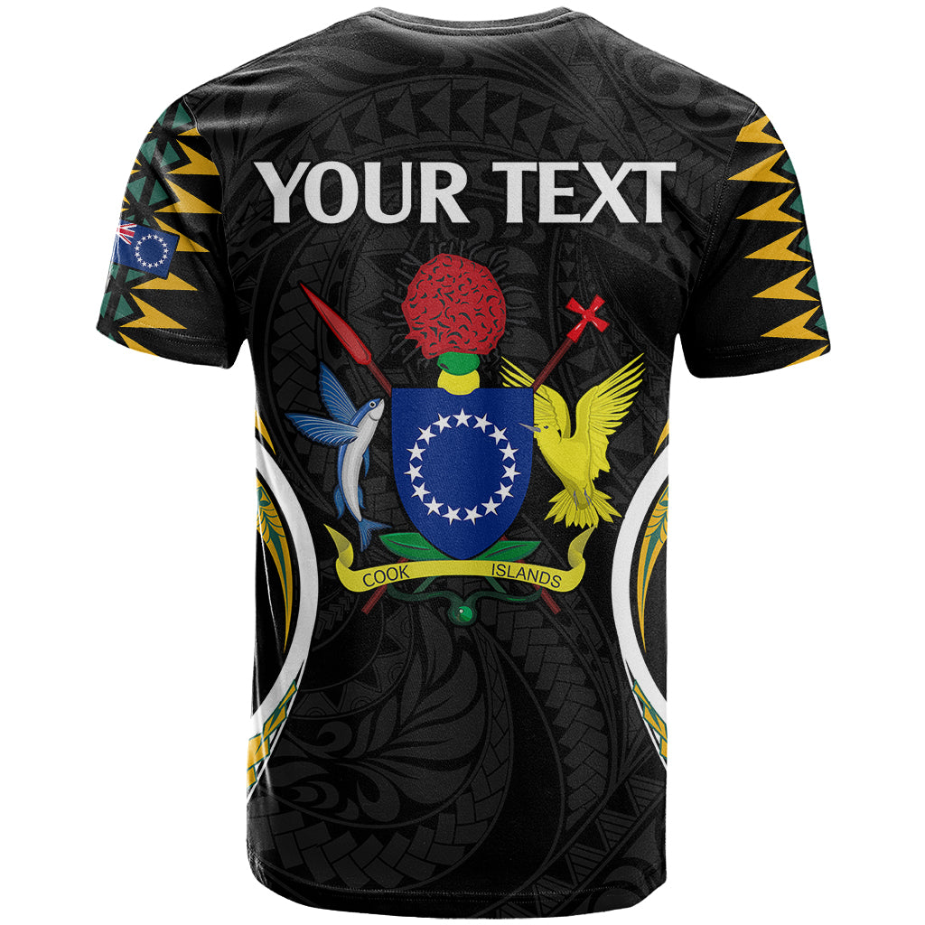 Custom Polynesian Pride Atiu Island T Shirt Cook Islands Tribal Wave Style LT9 - Polynesian Pride