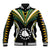 Polynesian Pride Mangaia Island Baseball Jacket Cook Islands Tribal Wave Style LT9 Unisex Black - Polynesian Pride
