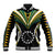 Polynesian Pride Manihiki Island Baseball Jacket Cook Islands Tribal Wave Style LT9 Unisex Black - Polynesian Pride