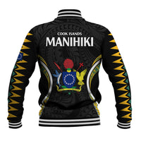 Polynesian Pride Manihiki Island Baseball Jacket Cook Islands Tribal Wave Style LT9 - Polynesian Pride