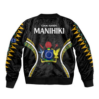 Polynesian Pride Manihiki Island Bomber Jacket Cook Islands Tribal Wave Style LT9 - Polynesian Pride
