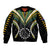 (Personalised) Polynesian Pride Manihiki Island Bomber Jacket Cook Islands Tribal Wave Style LT9 Unisex Black - Polynesian Pride