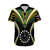 (Personalised) Polynesian Pride Manihiki Island Hawaiian Shirt Cook Islands Tribal Wave Style LT9 Black - Polynesian Pride