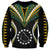 (Personalised) Polynesian Pride Manihiki Island Sweatshirt Cook Islands Tribal Wave Style LT9 Unisex Black - Polynesian Pride