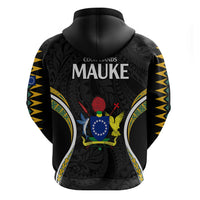 Polynesian Pride Mauke Island Hoodie Cook Islands Tribal Wave Style LT9 - Polynesian Pride