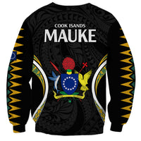 Polynesian Pride Mauke Island Sweatshirt Cook Islands Tribal Wave Style LT9 - Polynesian Pride