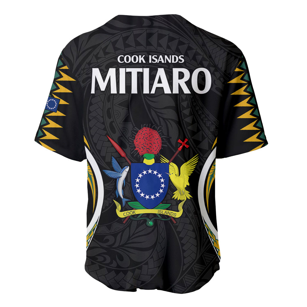 Polynesian Pride Mitiaro Island Baseball Jersey Cook Islands Tribal Wave Style LT9 - Polynesian Pride