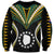 (Personalised) Polynesian Pride Mitiaro Island Sweatshirt Cook Islands Tribal Wave Style LT9 Unisex Black - Polynesian Pride