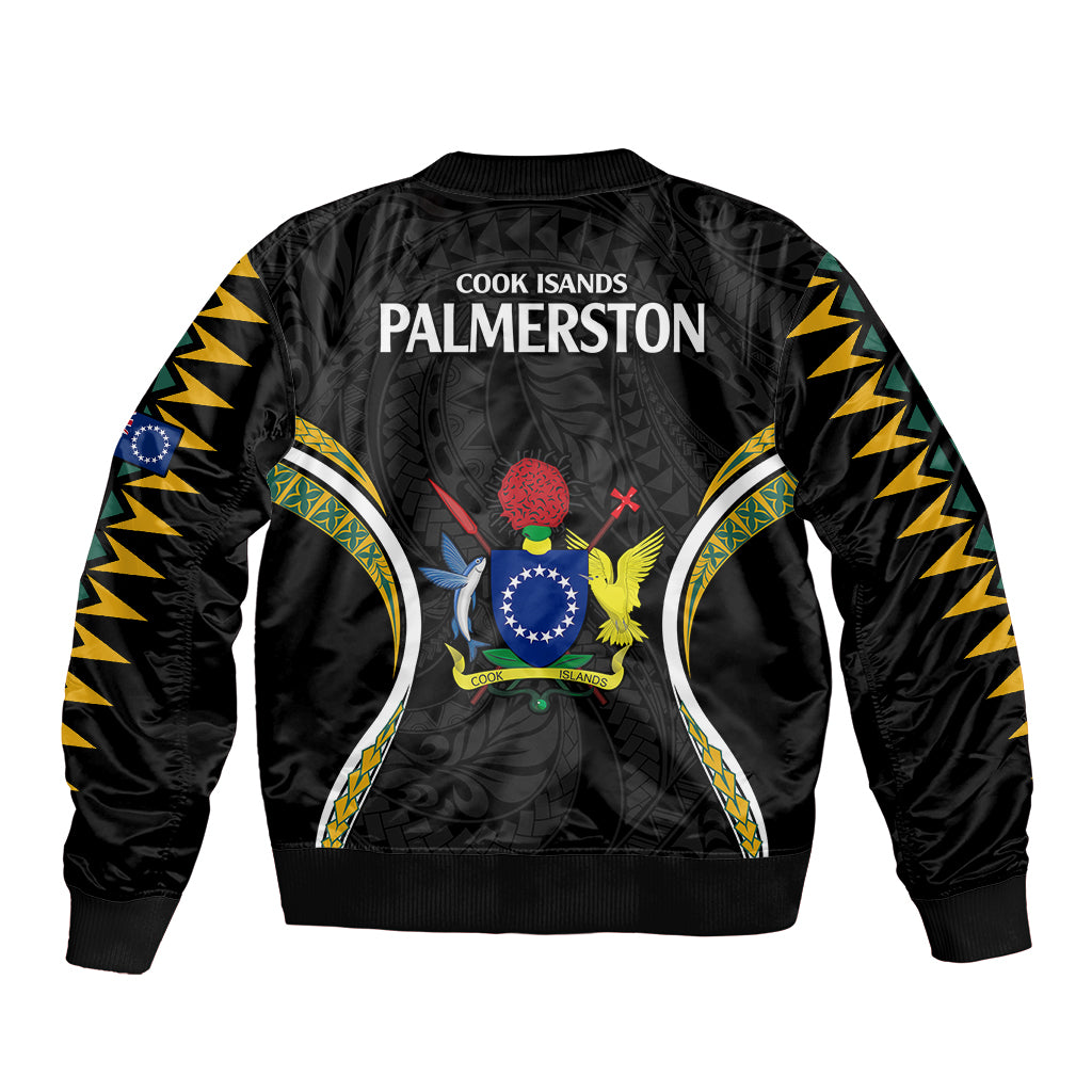 Polynesian Pride Palmerston Island Bomber Jacket Cook Islands Tribal Wave Style LT9 - Polynesian Pride