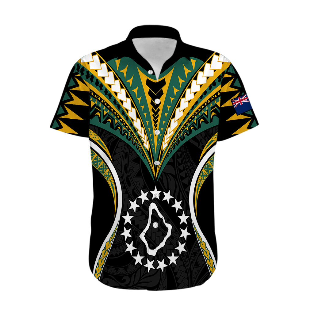 Polynesian Pride Palmerston Island Hawaiian Shirt Cook Islands Tribal Wave Style LT9 Black - Polynesian Pride