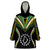 (Personalised) Polynesian Pride Palmerston Island Wearable Blanket Hoodie Cook Islands Tribal Wave Style LT9 One Size Black - Polynesian Pride