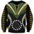 (Personalised) Polynesian Pride Penrhyn Island Sweatshirt Cook Islands Tribal Wave Style LT9 Unisex Black - Polynesian Pride