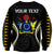 (Personalised) Polynesian Pride Penrhyn Island Sweatshirt Cook Islands Tribal Wave Style LT9 - Polynesian Pride