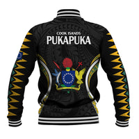 Polynesian Pride Pukapuka Island Baseball Jacket Cook Islands Tribal Wave Style LT9 - Polynesian Pride