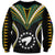 Polynesian Pride Pukapuka Island Sweatshirt Cook Islands Tribal Wave Style LT9 Unisex Black - Polynesian Pride