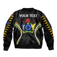 (Personalised) Polynesian Pride Pukapuka Island Bomber Jacket Cook Islands Tribal Wave Style LT9 - Polynesian Pride