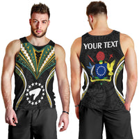 (Personalised) Polynesian Pride Pukapuka Island Men Tank Top Cook Islands Tribal Wave Style LT9 - Polynesian Pride