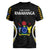 Polynesian Pride Rakahanga Island Women V Neck T Shirt Cook Islands Tribal Wave Style LT9 - Polynesian Pride